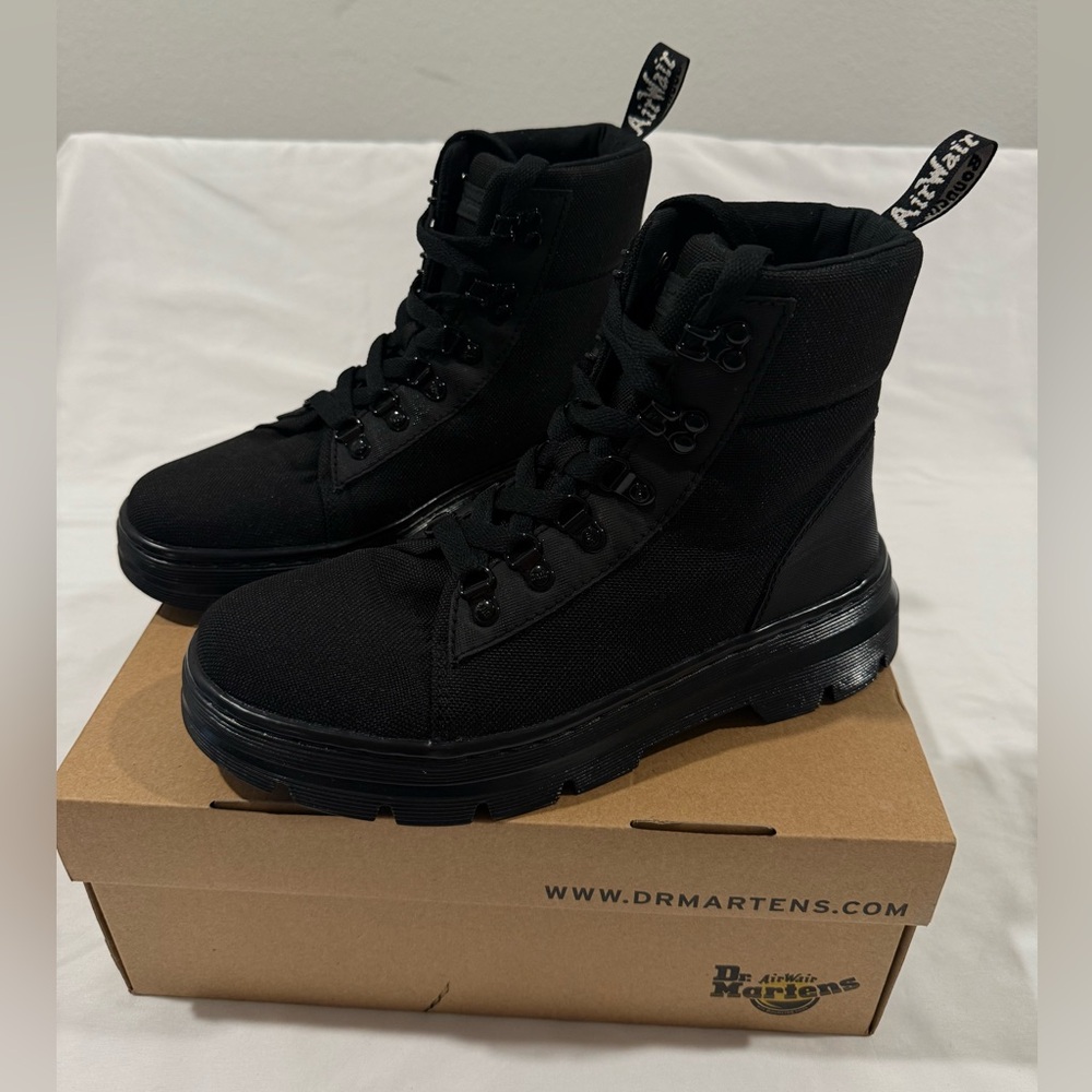 Dr. Martens Black Combs Combat Boots